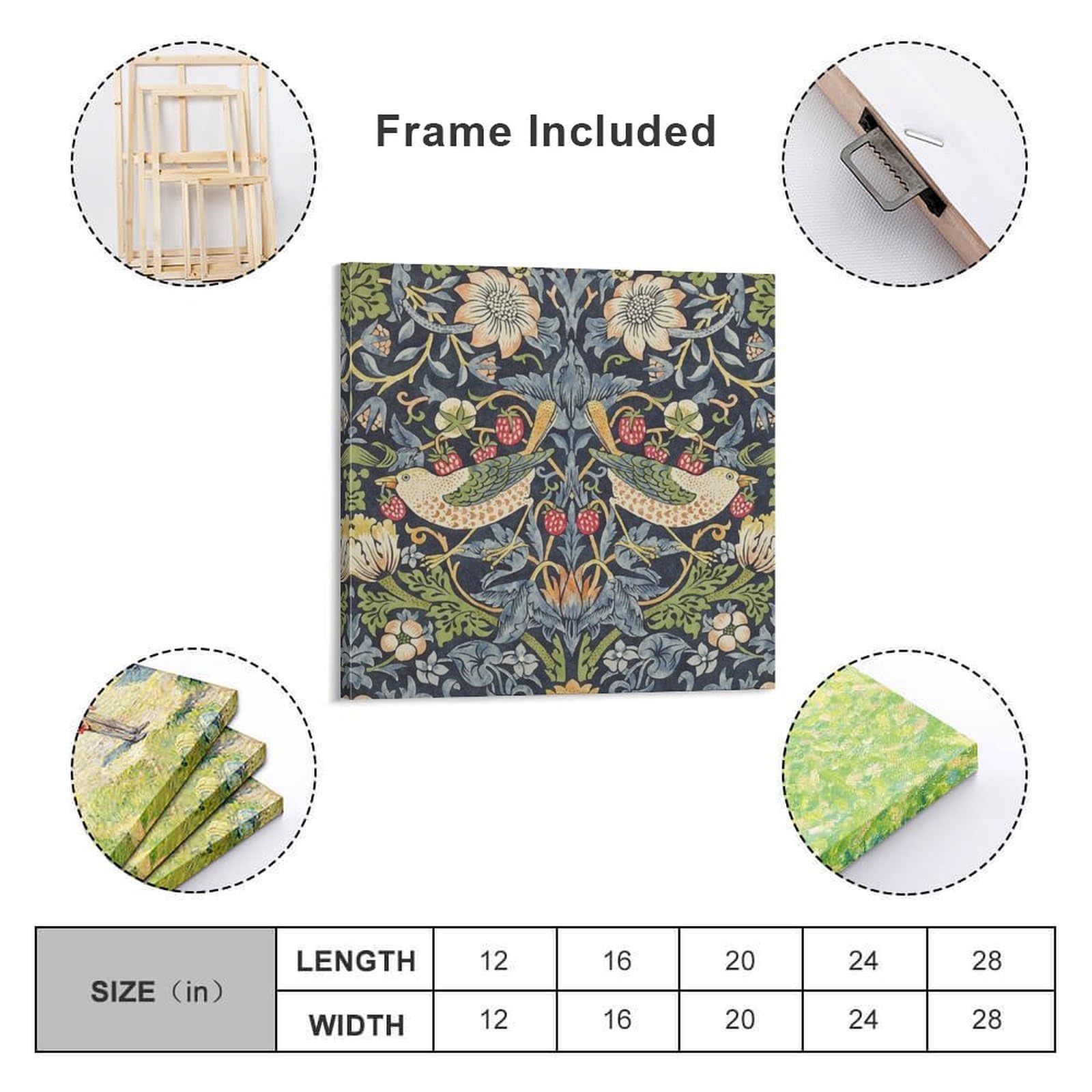 Amazon.co.jp: William Morrisウィリアムモリス《いちご泥棒》ポスター